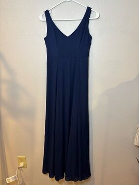 Show Me Your MuMu Navy Sleeveless V-Neck Maxi Dress, Jenn Style